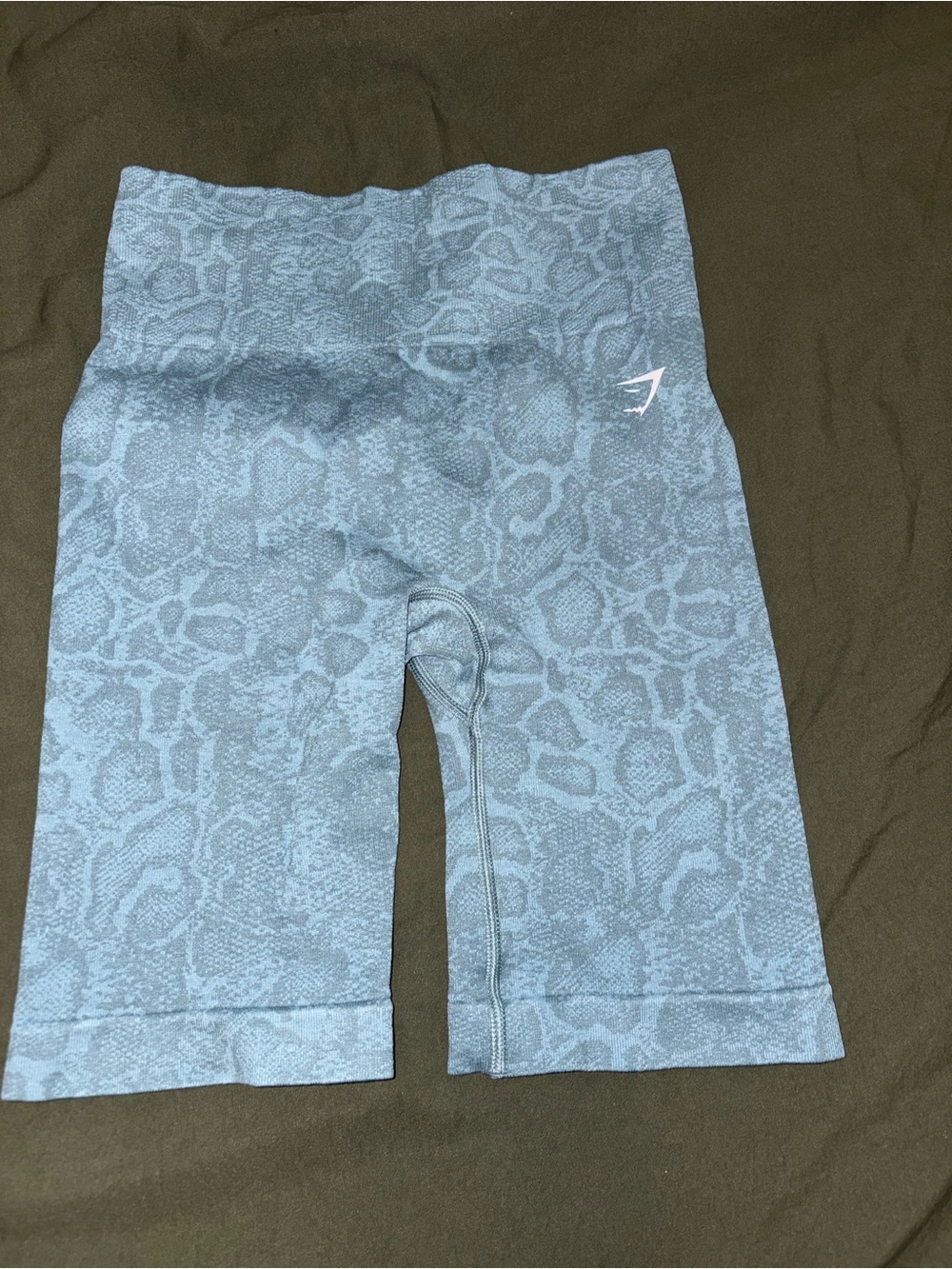 Gymshark Blue Animal Print shorts